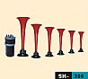 6/six pipes air horn automobile parts,music horns