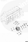 Cummins 6ISBE 285 Gasket, CoverPlate 39392583939258