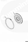 Cummins 6ISBE 285 Gear, FlywheelRing 49298274929827