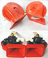 PG contact point klaxon type red snail horn siren alarm car speaker vehicle partsno