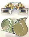 chrome square snail auto horn car alarm hella horn vehicles speakerno