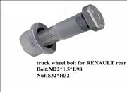 NHigh Strength Truck Wheel Bolt for RENAULT Rear