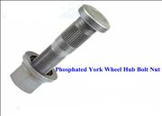 Phosphated York Wheel Hub Bolt Nut1-1-062
