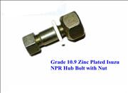 Grade 10.9 Zinc Plated Isuzu NPR Hub Bolt with Nut