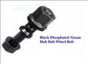 Black Phosphated Nissan Hub Bolt Wheel Bolt1-1-154