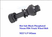 Hot Sale Black Phosphated Nissan PD6 Truck Wheel Bolt