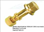 NZinc plated wheel bolt for NISSAN CB31 rear truck