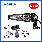 42 inch 12V 24V 240W curved light bar for trucks ATV SPOT offroad 4X4 Convex Lens 4D led offroad With Harness Loom